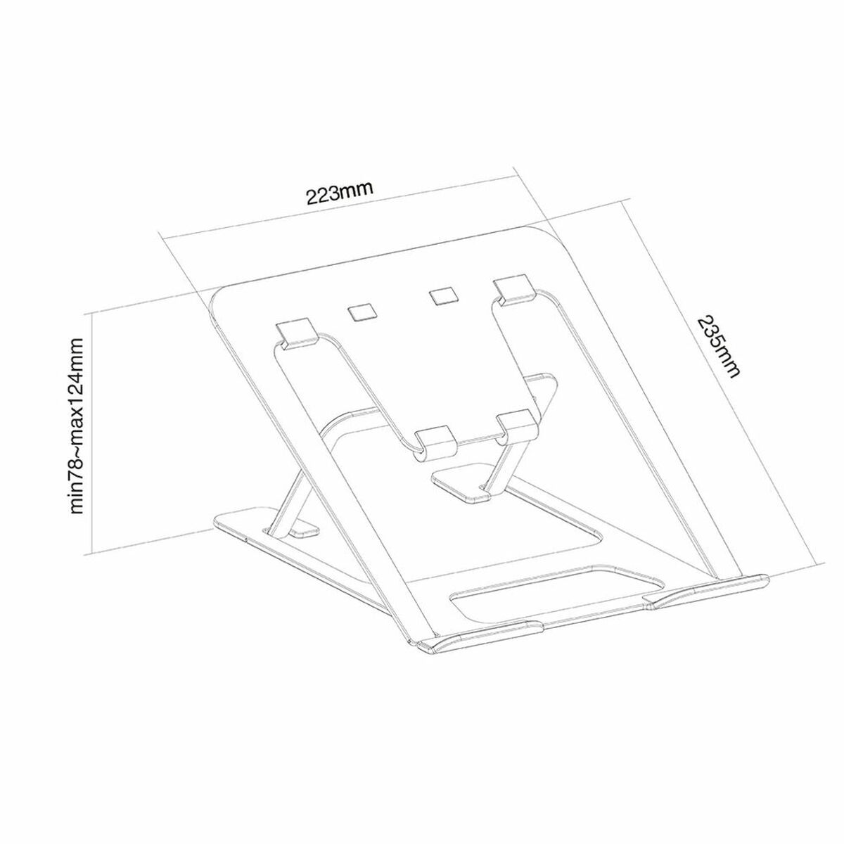 Notebookstativ Neomounts NSLS085BLACK        